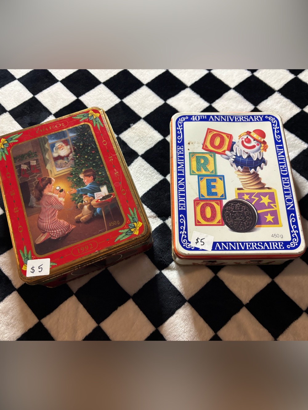 Collectable Oreo tins
